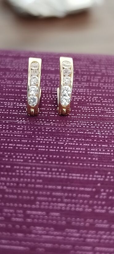 Sırğalar: Sırğa, Sarı qızıl, 585 Əyar, 143 g — 7