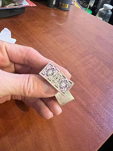 Спорт и хобби: Серьги серебряные новые ручная работа сверху позолоченная вода — 1