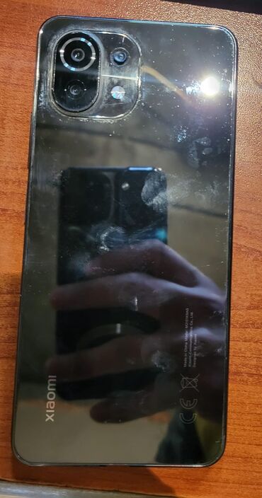 xiaomi mi: Xiaomi Mi 11 Lite, 128 ГБ, цвет - Черный, 
 Битый, Отпечаток пальца