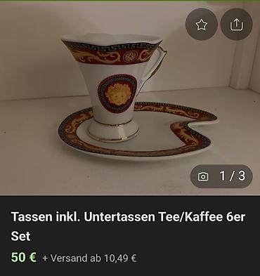 Kuhinjski setovi: Solja vintaz za kafu,caj Versace Meduza. Solja vintaz za — 2