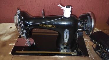 paltar tikən masin: Tikiş maşını Minerva, Elektromexaniki, 1 saplı, Ünvandan götürmə