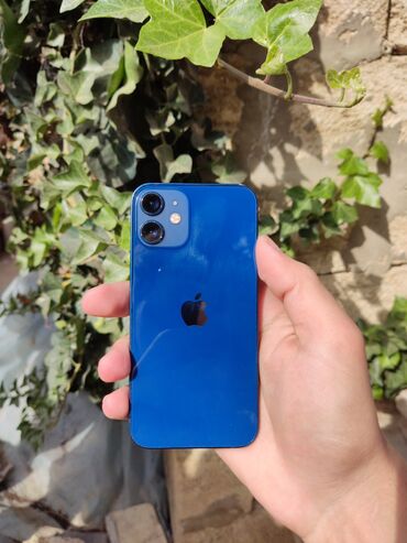 iphone 11 pro islenmis qiymeti: IPhone 12 mini, 128 GB, Mavi, Simsiz şarj, Face ID