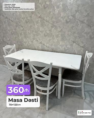 Məhsul: Masa Dəsti (70×120 sm) • Mexanizm: Açılan masa – ehtiyac