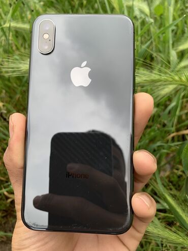 iphone x рассрочка: IPhone X, Б/у, 256 ГБ, Черный, Чехол, 78 %