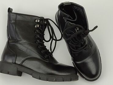 sinsay spódnice z eko skóry: Ankle boots for women, 36, condition - Good