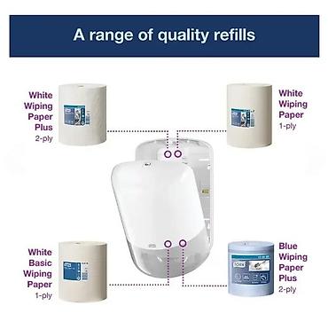 Ostale sanitarije: Tork zidni dispenzer za papirne role – M2 centrefeed sistem - — 3