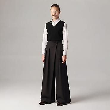 одежда для кухни: Ватсап:0997777798 Широкие брюки-килоты для девочек - Цвет: черный — 2