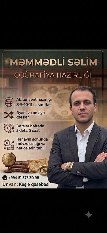 abituriyent: Repetitor, Coğrafiya, Azərbaycan dili, Abituriyent hazırlığı — 1