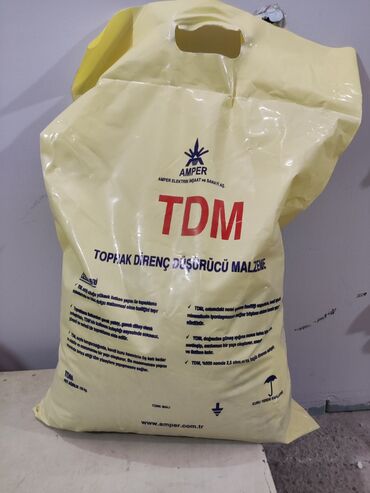 insaat materiallari qiymetleri: TDM Torpaqlama müqaviməti düşürücü maddə