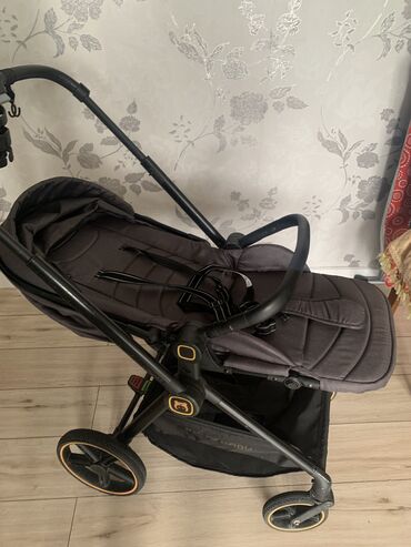 Коляски: Коляска, цвет - Черный, Б/у — 8