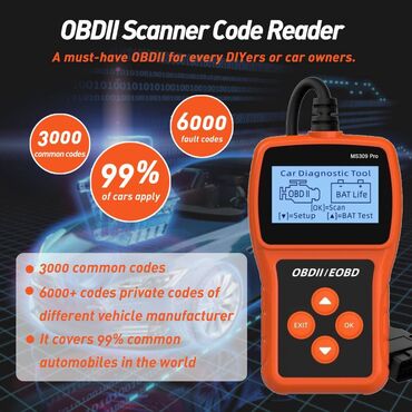 Auto delovi: MS 309 Ms309 PRO Obd2 Auto Dijagnostika Skener Tester Akumulatora na lalafo.rs — 21 Auto delovi: MS 309 Ms309 PRO Obd2 Auto Dijagnostika Skener Tester Akumulatora — 21