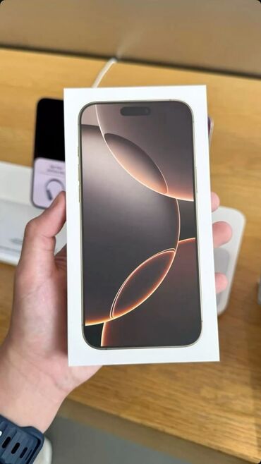 Apple iPhone: IPhone 16 Pro Max, 512 GB, Desert Titanium, Zəmanət