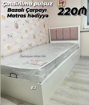 Çarpayılar: Yeni, Təknəfərlik çarpayı, Bazalı, Matras ilə, Siyirməsiz — 1