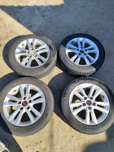 скупка авто дисков: Дөңгөлөктөр монтажда 205 / 55 / R 16, Жай, Комплект, Жеңил унаалар, Куйма, тешиктери - 5