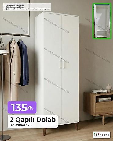 Mebel: 4 qapılı şkaf – 47×200×160 sm - Rəng seçimi: mümkündür - Material: 18 — 1