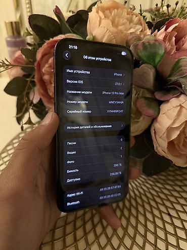 iphone d: IPhone 13 Pro Max, Б/у, 256 ГБ, Графит, Чехол, 89 % — 2