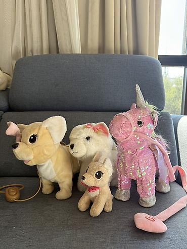 Набор мягких игрушек и интерактивных питомцев: - Щенок на проводном at lalafo.kg Набор мягких игрушек и интерактивных питомцев: - Щенок на проводном