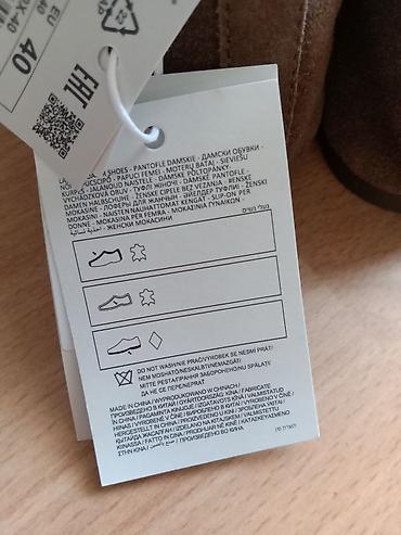 Ostale cipele: Ženske cipele RESERVED – braon antilop - Model: ravne vezane cipele — 10