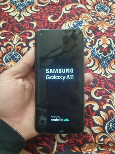 Samsung: Samsung Galaxy A11, Колдонулган, 32 GB, түсү - Кара, 2 SIM