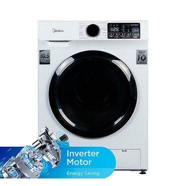 Стиральные машины: Стиральная машина Midea, Новый, Автомат, 10 кг и более, Полноразмерная — 4