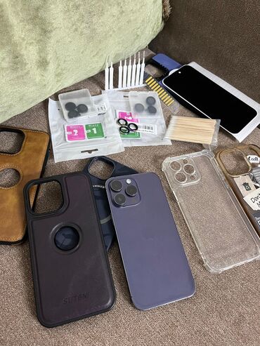 iphone 11 qiyməti: IPhone 14 Pro Max, 256 ГБ, Deep Purple, Face ID, Беспроводная зарядка