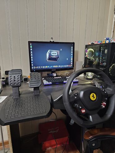 Видеоигры и приставки: Thrustmaster T80 Ferrari 488 GTB Edition проводной руль для PS4, ПК