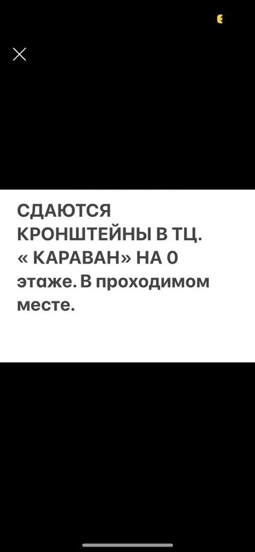 бизнес сатылат: Ижарага берем Кронштейн, 20 кв. м, Караван, Иштеп жаткан, Жабдуулары менен