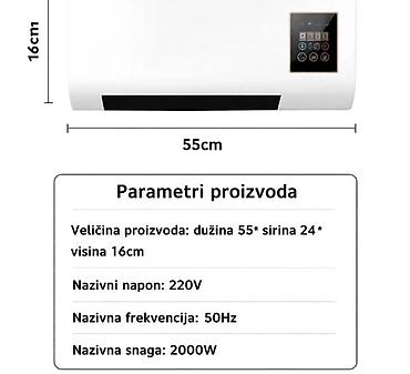 Kaloriferi: Zidna grejalica 2u1 - Grejanje i hlađenje sa šipkom za sušenje — 3