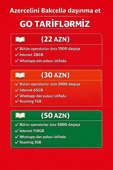 next 2000: Operatoru dəyişmək istəyənlər üçün tarif seçimləri Bakcell GO — 1