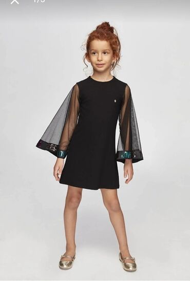 tül donlar: Детское платье цвет - Черный