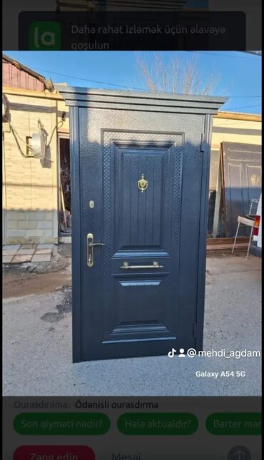 Giriş qapıları: Seyf qapılar – dekorativ və təhlükəsiz giriş həlli qiymetler 270 den — 3