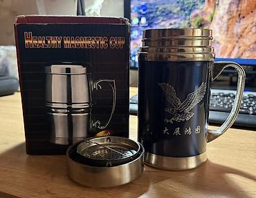 Термо идиштер: Термокружка Healthy Magnetic Cup, 350 мл - Материал: нержавеющая — 4