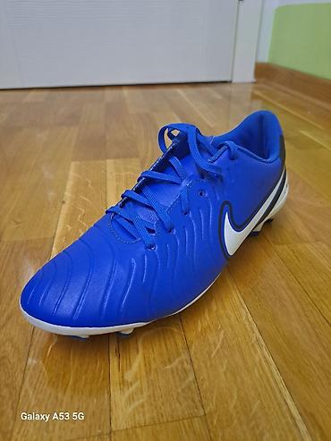 diamond: Nike kopačke za fudbal na travi - Model: Nike (plave sa belim Swoosh — 3