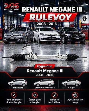 isotta rol: RENAULT MEGANE 3 — ELEKTRİK RULEVOY 🔧🚗 ƏSAS OEM / EEM: 49001-0024R ⚙️ — 1