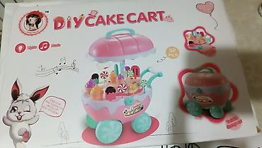 mini araba: DIY Cake Cart – Uşaq üçün şirniyyat arabası dəsti - 32 ədəd aksesuar — 1