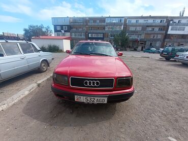 цены на электромобили в бишкеке: Красный седан Audi 100 C4. Модель оснащена черными дисками