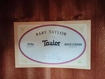 Gitare: TAYLOR BABY MAHOGANY-E BT2E B-STOCK | . 100% Novo 100% Kao — 17