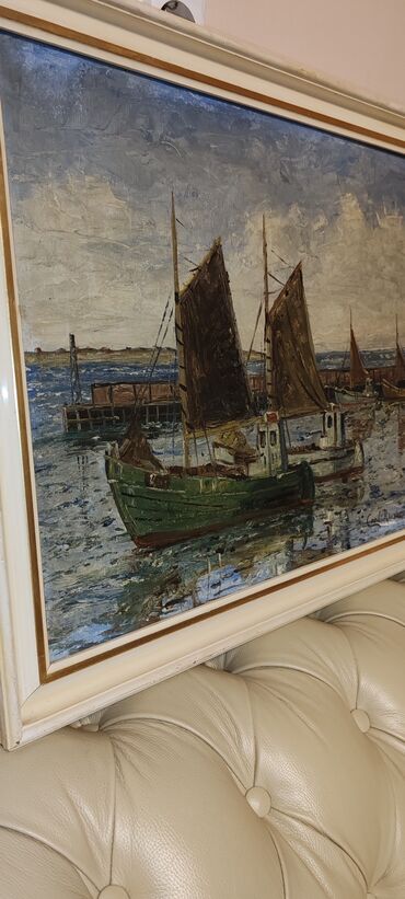 Stilske umetničke slike: Slika ulje na platnu potpisana Carl rasmussen 48x37 — 9