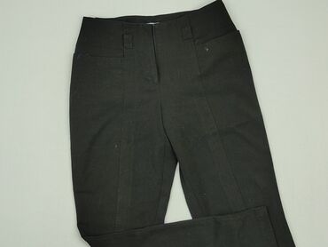 czarne spódniczka do kolan: Spodnie materiałowe, S, stan - Bardzo dobry