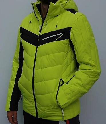 kaputi pull and bear: Muška zimska jakna – fluorescentno žuta sa crnim detaljima - Topla — 3