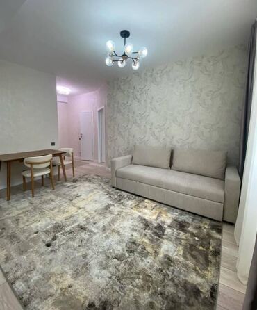 сдаю кызыл аскер: 1 комната, 39 м², Элитка, 7 этаж, Евроремонт