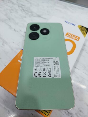 telefon alan: Tecno Spark Go 2024, 128 ГБ, Кнопочный, Сенсорный, Гарантия