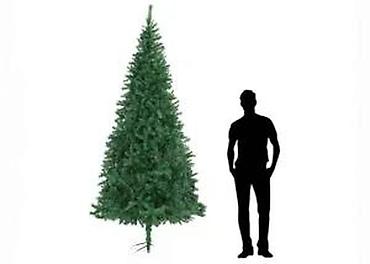 Praznična dekoracija: Velika veštačka jelka sa postoljem - Tip: veštačka božićna jelka — 8