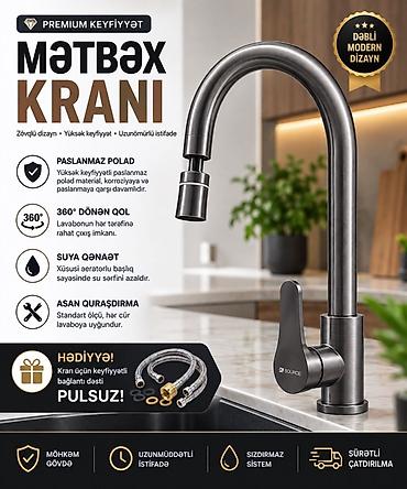 Mətbəx kranı – premium keyfiyyət, zövqlü və modern dizayn lalafo.az -da Mətbəx kranı – premium keyfiyyət, zövqlü və modern dizayn