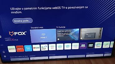 television second hand: TV FOX 55WOS640E - за делове (исправна електроника и осветљење) — 2