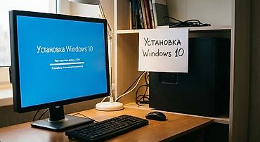Кызматтар: Установка Windows 10 на ПК/ноутбук — 1500 сом Что входит: - — 1