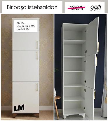 Bir qapılı dolab – təmiz laminatdan, birbaşa istehsaldan. Ölçülər: - lalafo.az -da Bir qapılı dolab – təmiz laminatdan, birbaşa istehsaldan. Ölçülər: -