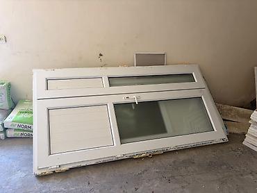 входные двери стекло: PVC qapı-pəncərə dəsti və taxta daxili qapılar - PVC giriş qapısı: ağ — 6