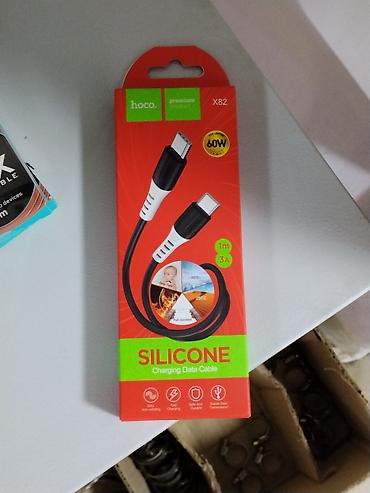 Кабель Hoco X82 Silicone Charging Data Cable - Разъёмы: USB-C — USB-C at lalafo.kg Кабель Hoco X82 Silicone Charging Data Cable - Разъёмы: USB-C — USB-C