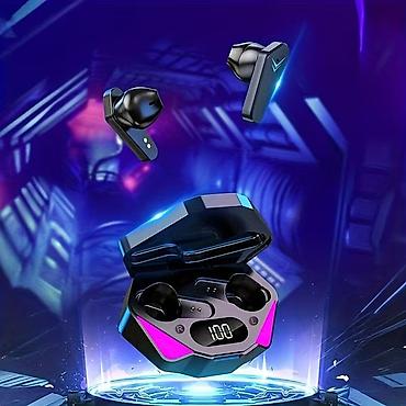 Qulaqcıqlar: Gaming tərzli simsiz qulaqlıq seti - Futuristik dizaynlı şarj qutusu — 4